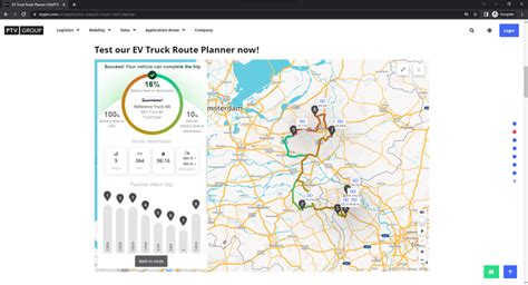 ev truck route planner helps logistic businesses ptv logistics blog