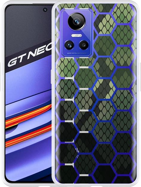 Realme Gt Neo Hoesje Snakeskin Honeycomb Designed By Cazy Bol