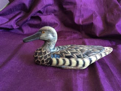 Antique Wooden Female Mallard Decoy Duck Wood Duck Decoy Collection