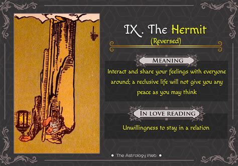 The Hermit Tarot:Meaning In Upright, Reversed, Love & Other Readings ...