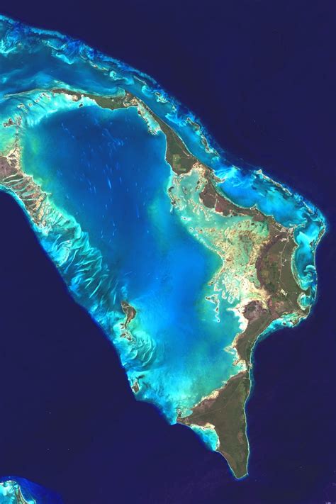 Bahamas Abaco Islands Aerial Map: the Bahamas Satellite | Etsy