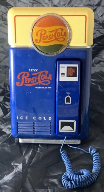 VINTAGE PEPSI COLA VENDING Machine Replica Telephone Phone Serial No