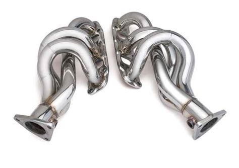 3 1 Polished Stainless Steel Exhaust Header V 6 With Collector Pipe