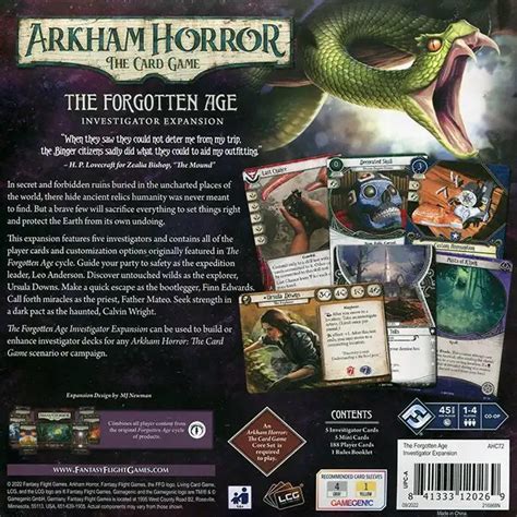 Arkham Horror Lcg The Forgotten Age Investigator Expansion Mind Games