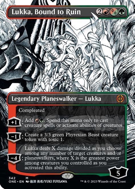 Lukka Bound To Ruin Borderless Phyrexia All Will Be One Magic