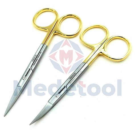 Iris Fine Scissors TC STR CVD 11 5 Cm Surgical Dental Instruments