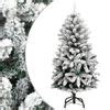 Árbol De Navidad Artificial Con Bisagras Y Nieve Flocada 120 Cm Vidaxl