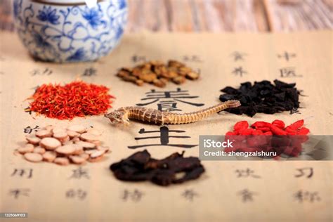 Traditional Chinese Medicine The Text In The Photo Translates To Health