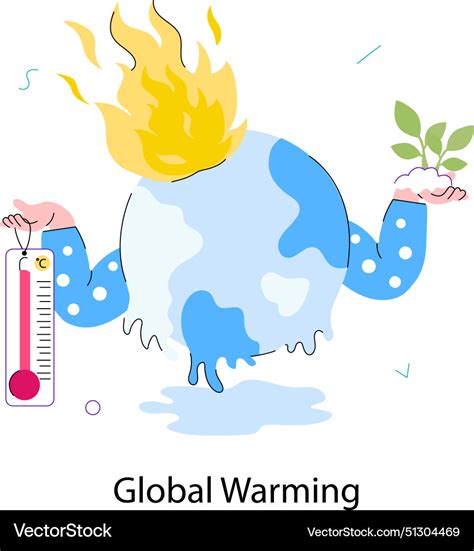 Global Warming Royalty Free Vector Image Vectorstock