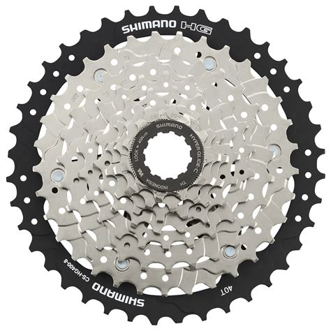 Shimano CS HG400 8 Cassette 8 Velocidades HyperGlide Plata Negro