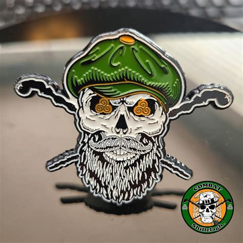 Skull And Shillelagh Pin Combat Shillelagh