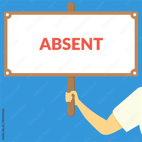 Absent Sign Clip Art