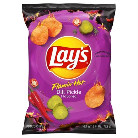 Lays Flamin Hot Dill Pickle Remix Potato Chips 2 75 Oz From Safeway