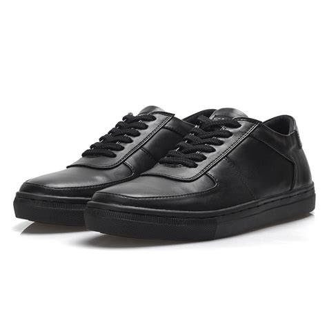 Jual Reyl Famo Full Black Sepatu Pria Hitam Polos Sneakers Casual