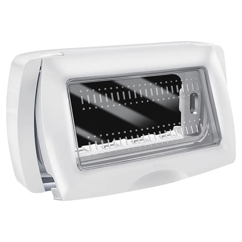 PLACCA METIS 4 MODULI AUTOPORTANTE IP55 COLORE BIANCO