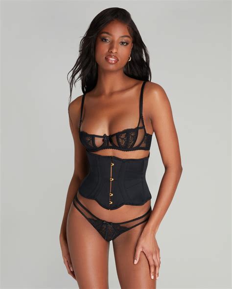 Damson Waspie In Black Agent Provocateur All Lingerie