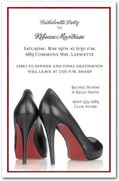 Invitations For Sexy Shoes