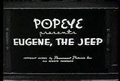 Cartoon Characters, Cast and Crew for Popeye Presents Eugene, The Jeep ...