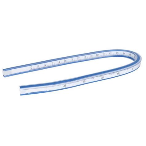 R Gle De Courbe Flexible Gototop Cm Plastique Blanc