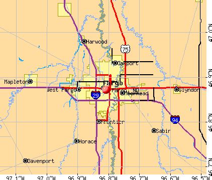 Fargo Nd Map Of City | Cities And Towns Map