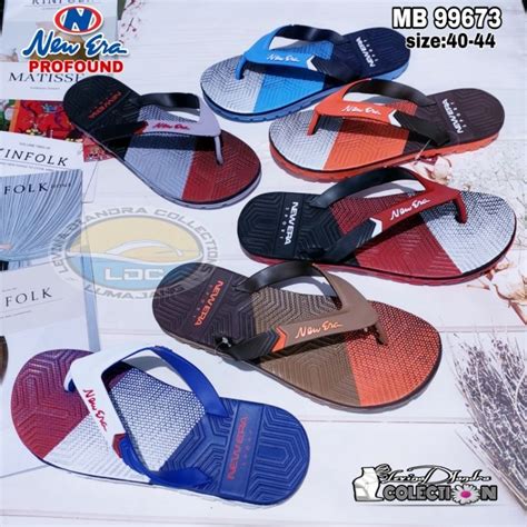 Jual SANDAL JEPIT KARET NEW ERA SPORTY PRIA 40 44 Shopee Indonesia