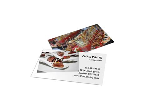 Catering Business Card Templates | MyCreativeShop