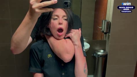 Pornhub Risky Public Sex In The Toilet Fucked A Mcdonald S Worker