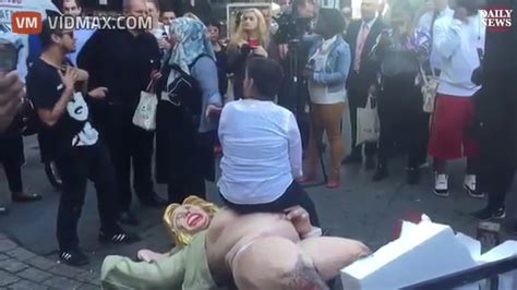 Two Crazy Women Lose Their Mind Over The Naked Hillary Clinton Statue