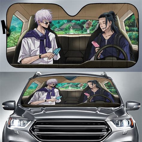 Jujutsu Kaisen Gojo And Geto Car Auto Sunshades Nearkii