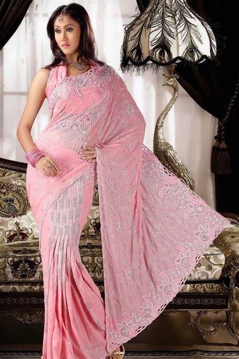 30 Pink Sari Inspirations For All Of You Rampdiary Saree Designs