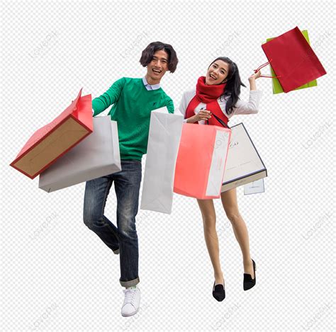 Men And Women Are Shopping In The Mall., Mall, Men, Men Shopping PNG Picture And Clipart Image ...