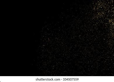 Gold Glitter Texture On Black Background Stock Vector (Royalty Free ...