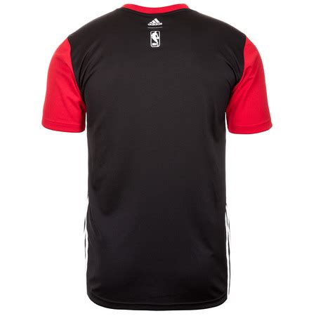 Adidas Camiseta Nba Chicago Bulls Summer Run Negro Rojo Blanco