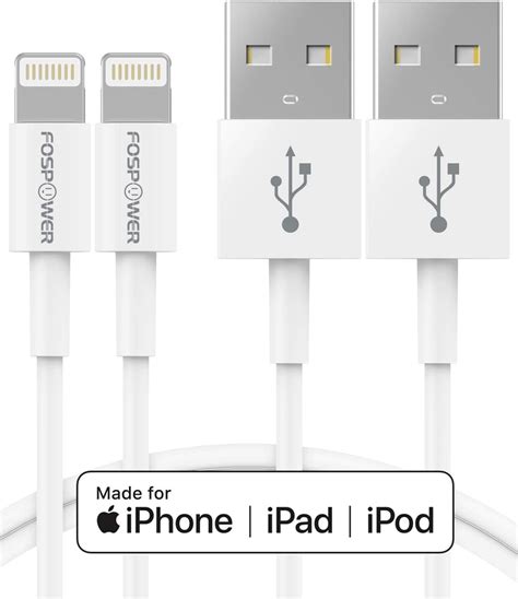 Amazon Fospower Pack Ft Apple Mfi Certified Pin Lightning