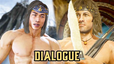 Shaolin Could Hold The Cure For John Rambo S Ptsd Dialogue Mortal Kombat 11 Ultimate Version