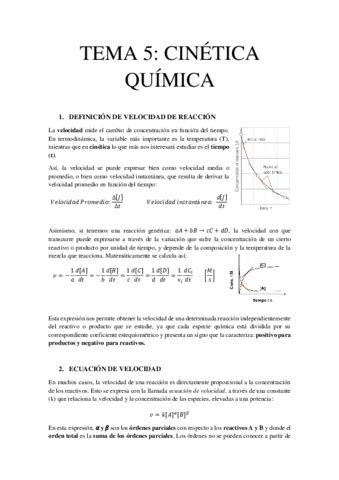 Tema Cinetica Quimica Pdf