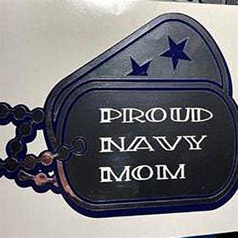 Proud Navy Mom Decal Motherproud