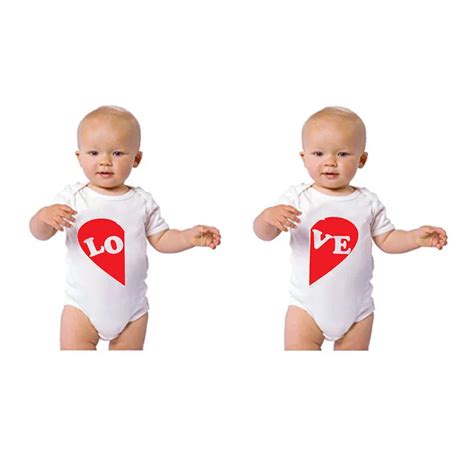 Culbutomind 0 12M Newborn Boys Girls Twins Baby Clothes LOVE Print Cute ...