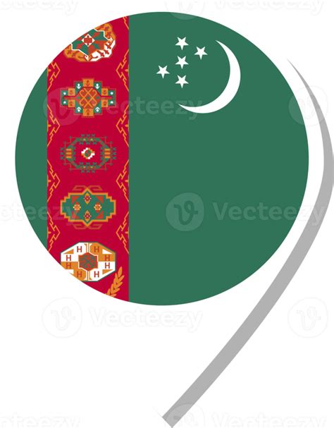 icono de check in de la bandera de turkmenistán 17225442 PNG