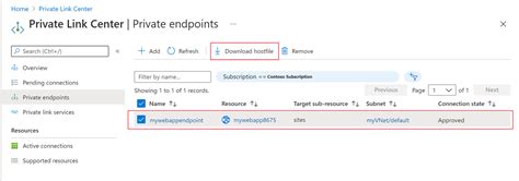 プライベート エンドポイント用の Dns レコードをエクスポートする －azure Portal Azure Private Link Microsoft Learn