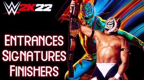 WWE 2K22 Entrances Signatures Finishers Rey Mysterio Jr YouTube