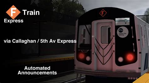 Pta Subway F Express Train To Rentar Plaza Announcements From