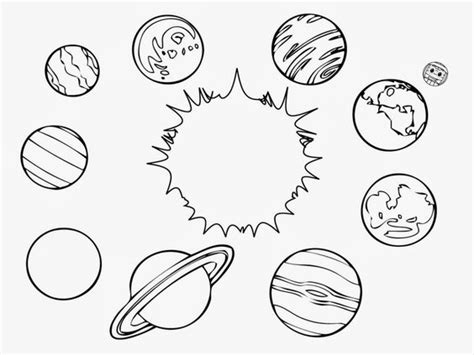 Free Solar System Clip Art Black And White, Download Free Solar System ...