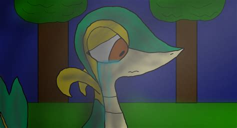 Sad And Lonely Snivy By Jawslo1383 On Deviantart