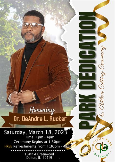 Park Dedication & Ribbon Cutting Ceremony