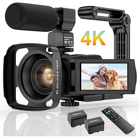 4K Videokamera Camcorder UHD 48MP WiFi IR Nachtversion Vlogging Kamera