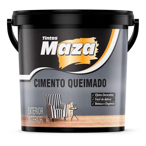 Massa Efeito Cimento Queimado Revestimento Maza Cores 5 6kg Shopee Brasil