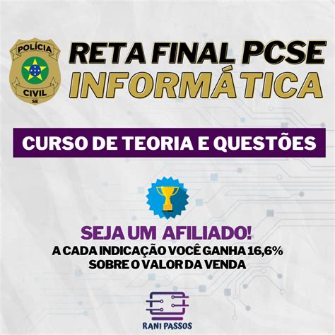 RETA FINAL PCSE INFORMÁTICA Ranielison Ferreira dos Passos Hotmart