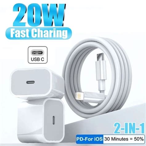 Iphone Charger 20w Fast Charger Usb C Pd Eu Plug Data Fast Charging