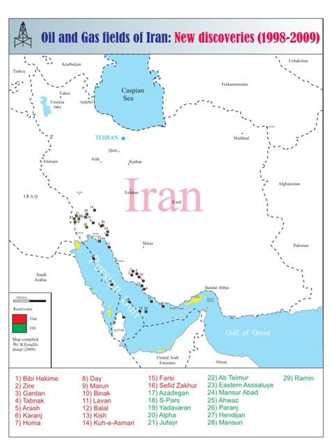 Iran Oil And Gas Fields Map New Fields